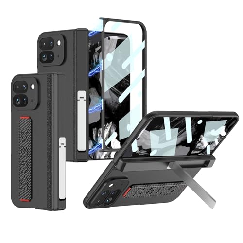 Coque Pixel 9 Pro Fold noire avec charnière magnétique et film
