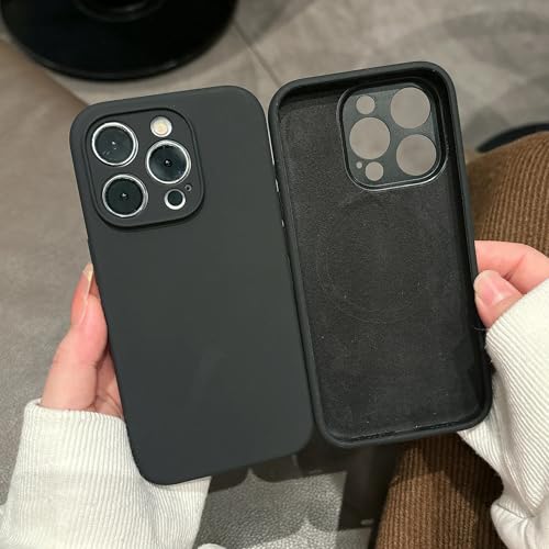 Coque iPhone 12 antichoc avec protection magnétique et silicone liquide souple