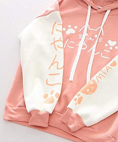 Crb Fashion Womens Teens Animal Anime Cosplay Cartoon Sweatshirt Shirt Hoodie Hoody Top Jumper Sweater (Pink Sweater) #TOP1