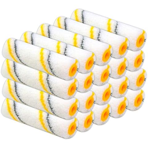 20 Piece for All Paints High Density Acrylic 4 inch,Mini Paint Roller,minipaint Rollers,Paint Roller Covers,Paint Roller,Paint kit,Home Repair Tools,Tools,Tool Set,Tool kit,Home Tool kit Cover