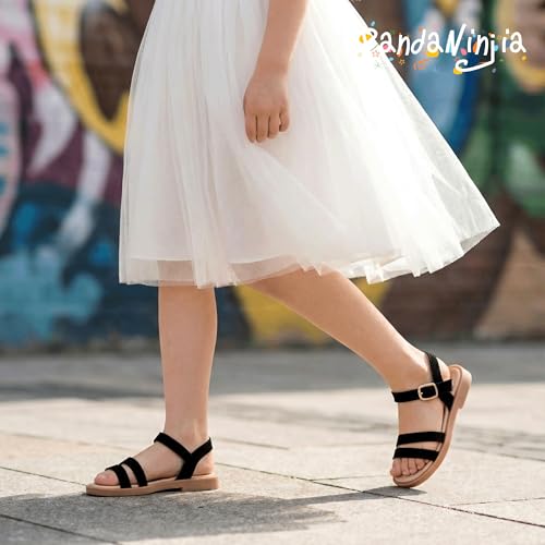 Image of PANDNAINJIA Girls Sandals Open Toe Toddler Kids Dress Summer Shoes