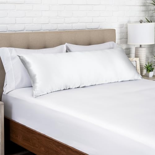 Bare Home taie oreiller satin 20"x54" blanc