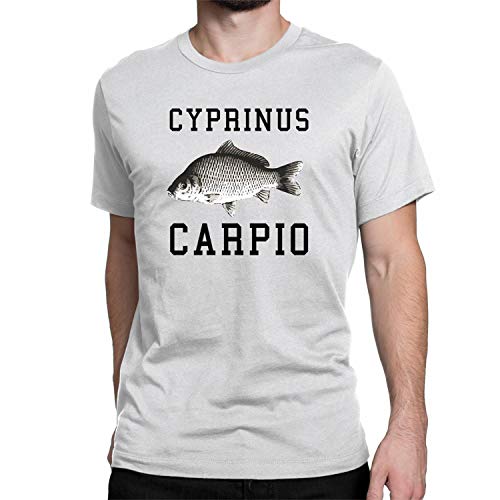 T-shirt Cyprinus Carpio Art_002 blanc XL inspiré de la pêche