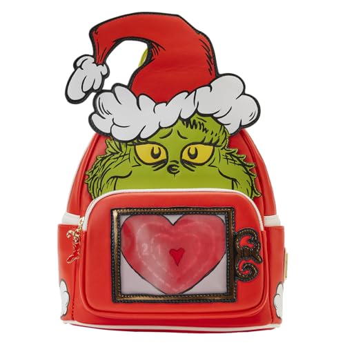 Loungefly Dr. Seuss Grinch Lenticular Heart Mini Mochila