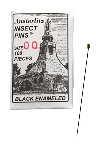 Austerlitz 100PK Premium Insect Entomology Dissection Pins - Size 00 - Museum Grade