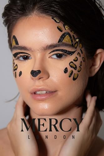 Cat Face Jewels by Mercy London Costume Accessories Face Gems Jewels All In One Halloween Headpiece Stick On