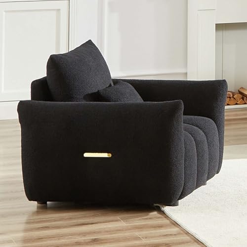 Sillón moderno plegable Teddy color negro miniatura 3