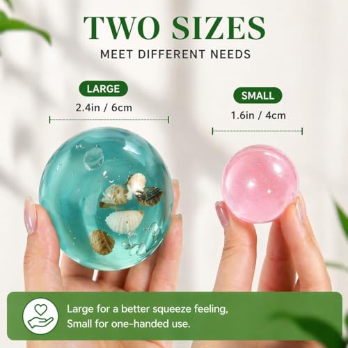 Image of Taba Squishy, Squeeze Fidget Adults Stress Relief Cute Adults Taba Squishy for Boys Girls Birthday Party Gifts, Blue Seashell Design, Office Desk Decoration (Blue B)