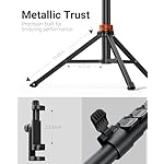 66" Phone Tripod, Tripod for iPhone with Remote & Ultimate Phone Mount, Extendable Cell Phone Tripod Stand for Video Recording, Professional Tripod & Monopod Accessories, Compatible for iPhone/Android - Image 2