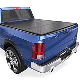 KUIPERAUTO Tri-Fold Hard Truck Bed Tonneau Cover Fleetside Compatible with 2002-2026 Dodge Ram 1500/2003-2024 Dodge Ram 2500/3500 8FT Aluminum Bed