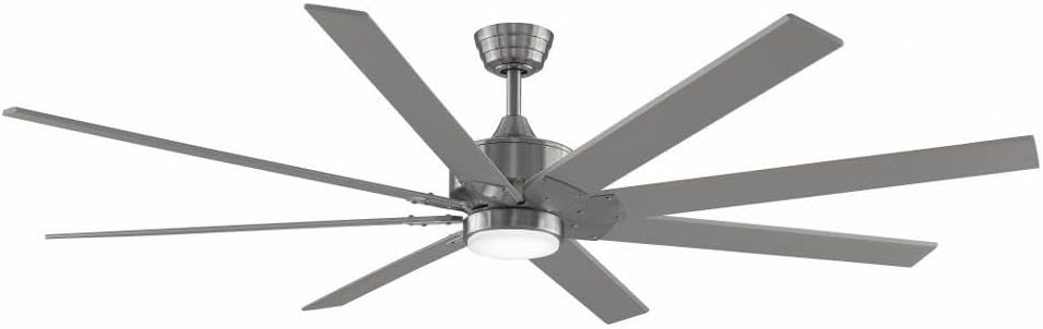 Fanimation Levon Custom DC Motor Ceiling Fan in Brushed Nickel