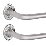 Room Darkening Wrap Curtain Rod 28 to 48 Inch Nickel Curtain Rod Set, Wrap Around Design, Length...