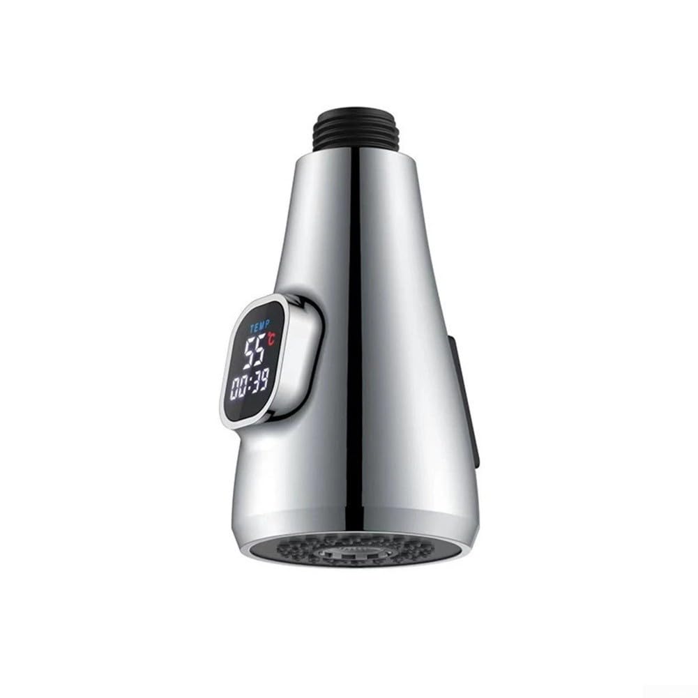 Rociador de grifo con sensor de temperatura LED que cambia de color para cocina y fregadero