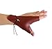 Cuoyuqie 1pcs Archery Glove 2 Finger Guard Left Hand Protector Gear Bow Soft Leather Handmade (Black)