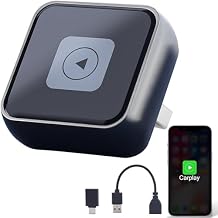 Wireless Carplay Adapter2025 Upgrade, Plug and Play, Convert Wired to Wireless Bluetooth Carplay Adapter for iPhone - No Latency -Mini Size