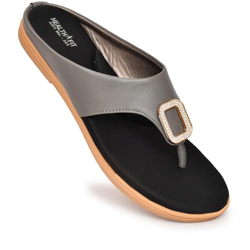 Image of HEALTH FIT Extra Soft Ortho Care Diabetic & Orthopedic Slippers /Doctor Chappal & stylish for Girl's /Women Footwear
