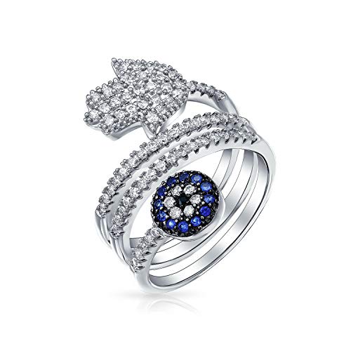 Bague Evil Eye anti-allergie argent 925 or rose pour doigts sensibles