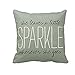 Iuhan® Fashion Letters Pillow Case Sofa Waist Throw Cushion Cover Home Decor