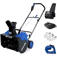 Snow Joe 24V Cordless Snow Blower w/2 Batteries, Charger, Cover