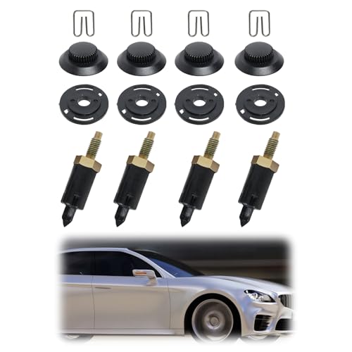 4 Set Fixations Support Couvre Moteur 2.0 HDI pour Citroen Berlingo C4 C5 Xantia Xsara 206 306 307 406 607 806 Expert Peu-geot 0137F6 13711 Clips Boulons Noir