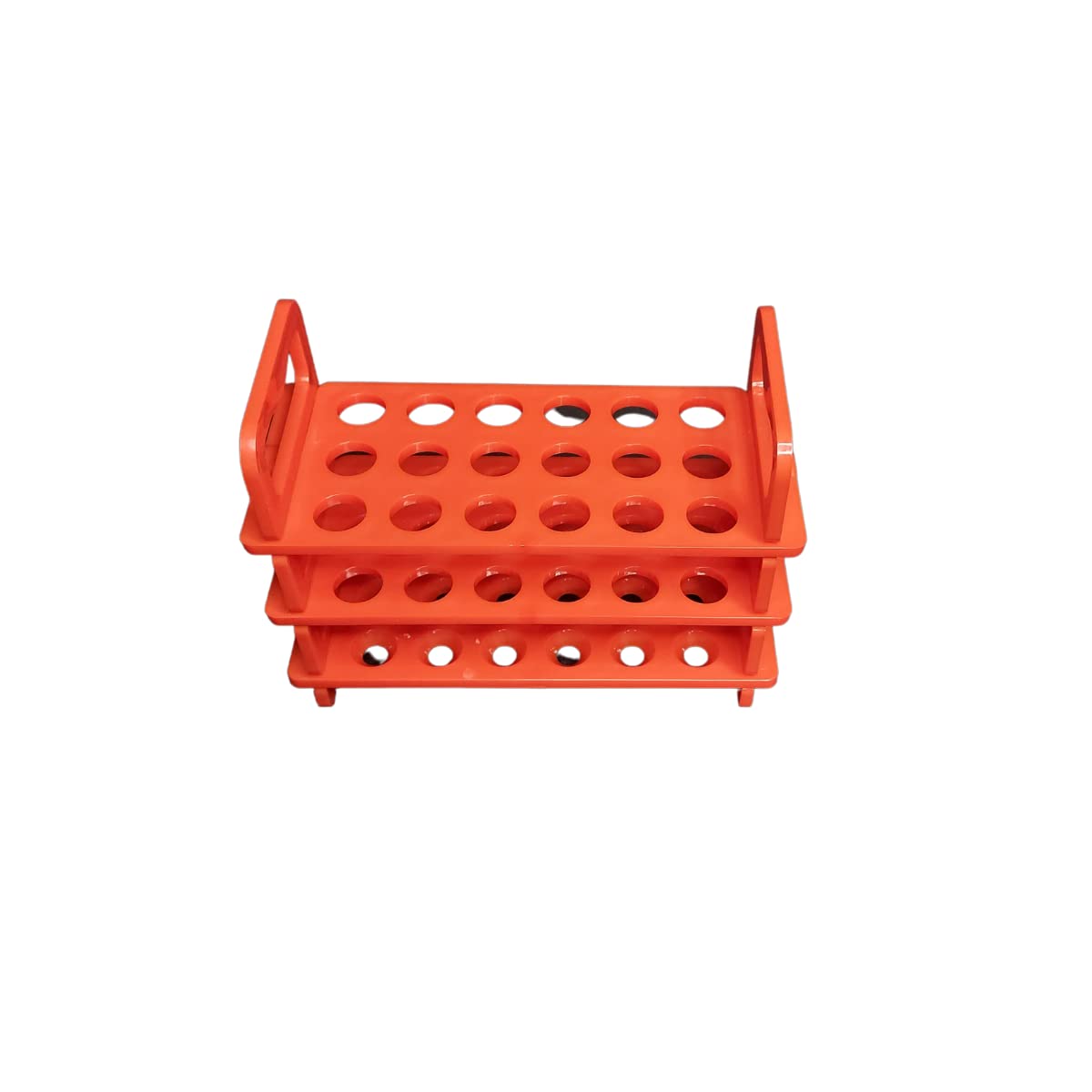 Test tube stand 3 TIER 13 mm X 18 Holes Polypropylene made Pack of 1 for chem Lab-image-44