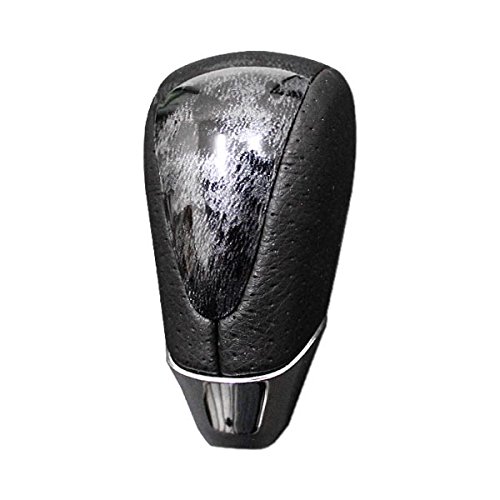 シャフト径 8mm M8タイプ ゲート式 シフトノブ A-075 034 ATオートマ用 黒木目×パンチングレザー×メッキ ハイエース アルファード ランクル セルシオ等他色々! 対応車種多数 FJ3343