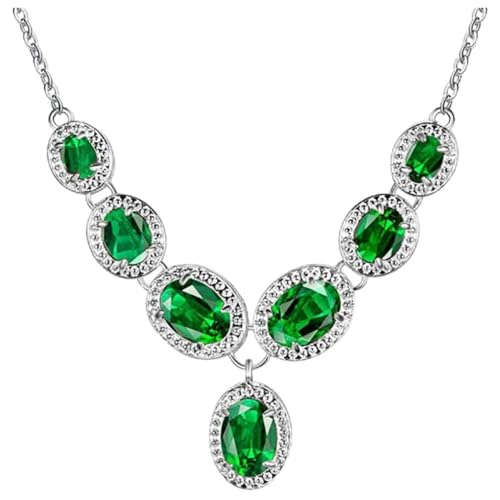 Collier rubis pour femmes en argent 925, finis les bijoux ternes en soirée