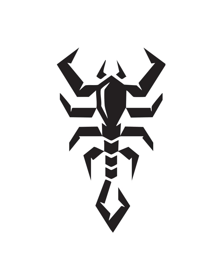 Temporary Tattoo Stickers Scorpio Edge for Forearm, Shoulder 2 x 2inches-picture-31