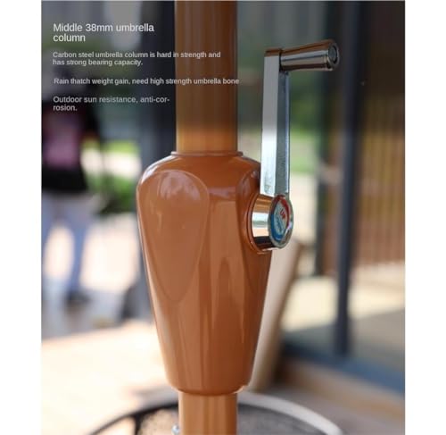 Parasol 8,8 pieds avec base marbre double ventilation paille