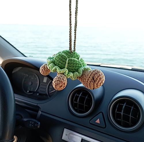 Amazon.com: BUNNY Crochet Sloth Car Rear View Mirror Holder, Cute Sloth ...