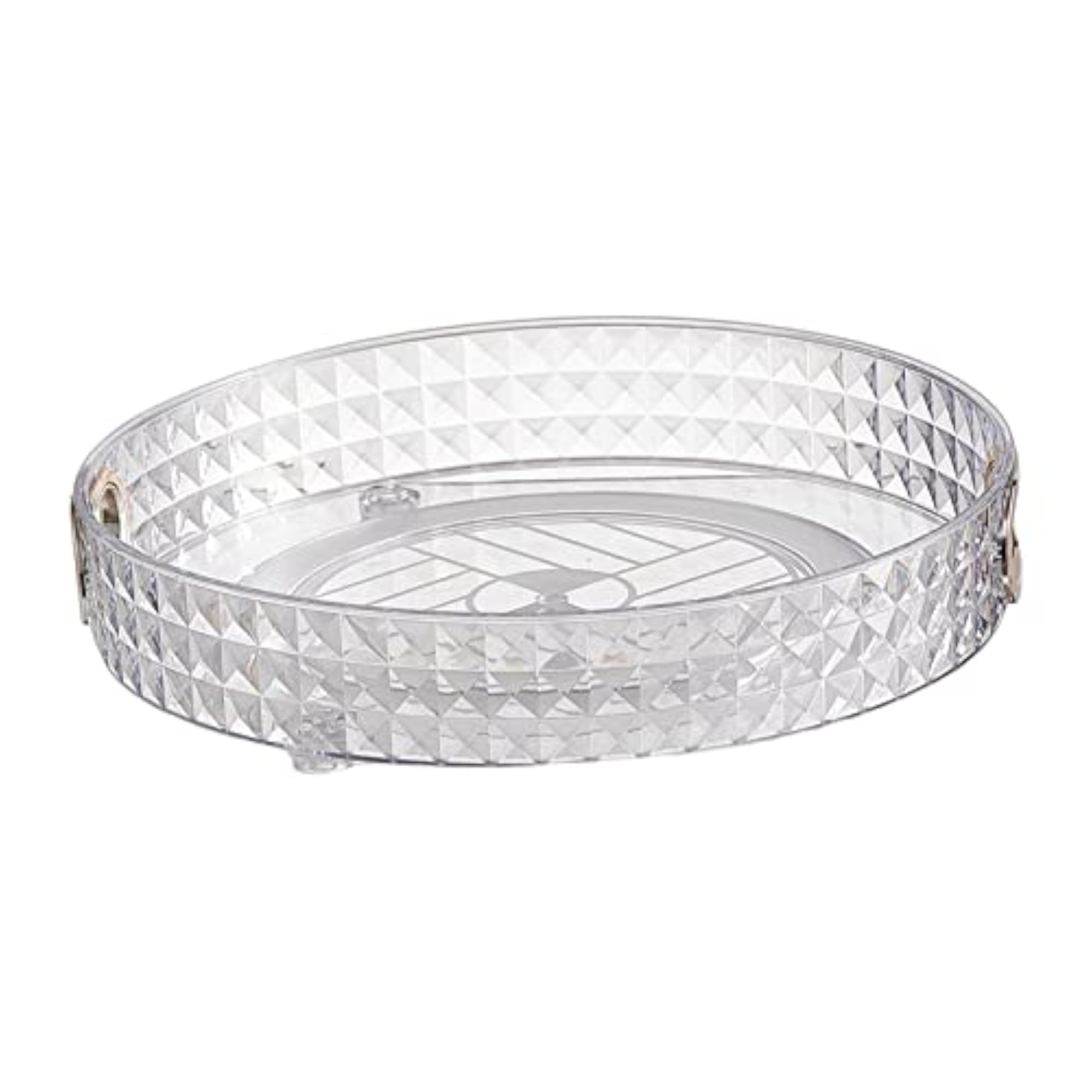 Clear Decorative Serving Tray Rack for Perfume and Spice