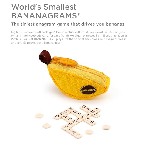 World\'s Smallest BANANAGRAMS & Duel BANANAGRAMS Bundle.