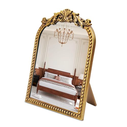 Espejo vintage para maquillaje con soporte 12.1x9.8 pulg