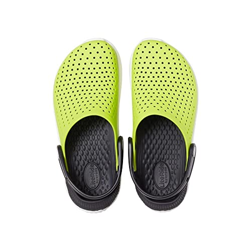 Image of crocs Unisex Kids LiteRide Clog K Lime Punch /Black 1 UK (205964-3T3)-J1