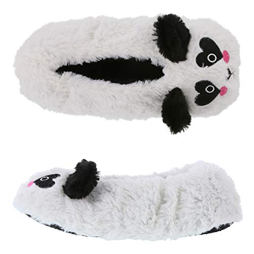 Image of Girl Fuzzy Animal Slipper Socks