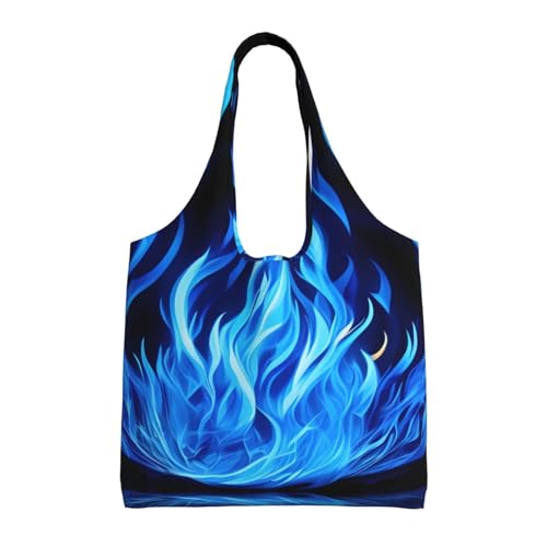 Sac fourre-tout en toile noir anti-charge, grand cabas 36x32 cm