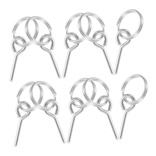 SEWACC Lot de 10 Broches De Connexion pour Tente Extérieure en Fibre Légère, Anneaux Résistants à l'usure, Accessoires pour Tentes De Camping, Compatibles Randonnée, Montage Simplifié