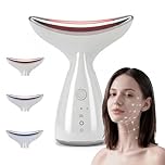 Vitarielle Anti-Aging Neck & Face Massager, Facial Lifting & Skin Tightening Tool with EMS & 45°C Heat, Jawline Contouring & Double Chin Reducer, Portable Rechargeable Device