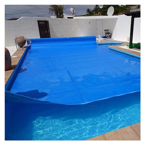 Cubierta solar para alberca de 2 m, 300 cm, 4 m, 5 m, 6 m, 7 m, 8 m, 9 m, 10 m, rectangular, rectangular, azul, para piscina, jacuzzi, térmica, flotante, cubierta de burbujas para piscinas sobre el