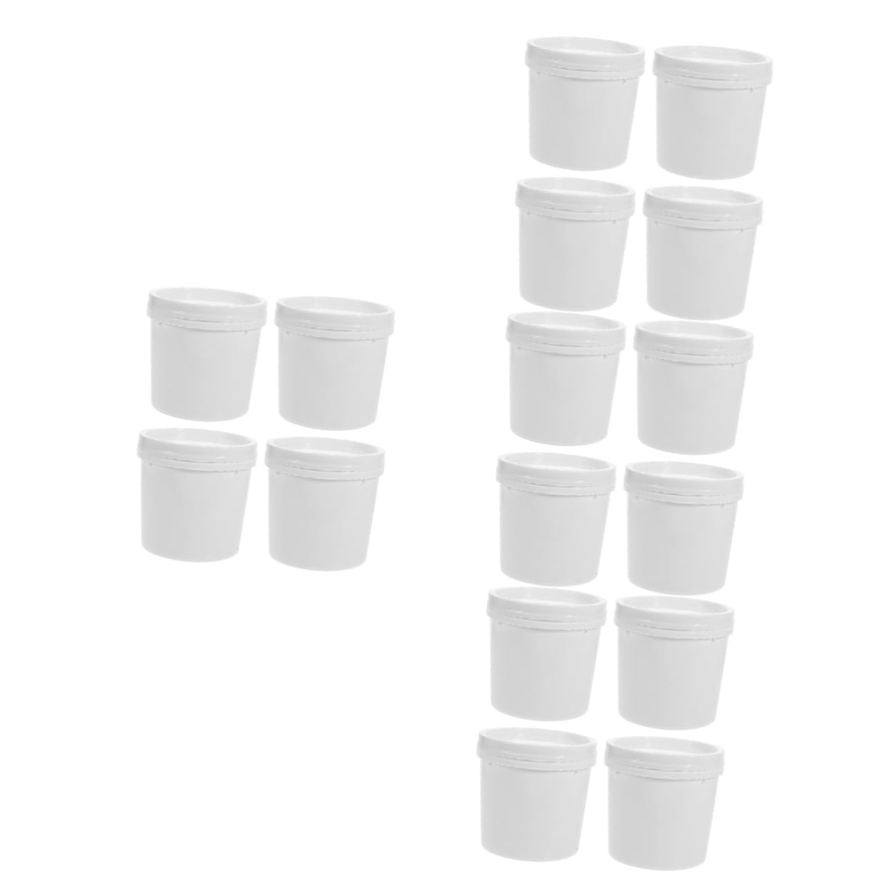 STOBAZA 4sets Plastic Water Bucket Lid Paint Bucket Lid Handle Sturdy Square for Storage 4pcs*4