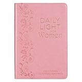 Daily Light For Women Classic Collection of 366 Devotional Scripture Readings from ESV Bible - Pink Faux Leather Flexcover Gift Book for Women w/Ribbon Marker, Gilt-Edge Pages