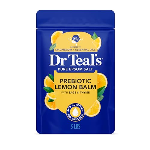 Dr Teal's Epsom Salt Magnesium Soak, Prebiotic Lemon Balm & Sage, 3 lbs - image 1