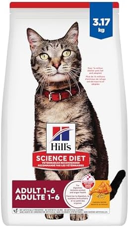 Hill's Science Diet Adult Chicken Recipe Dry Cat Food 3.17 kg Bag