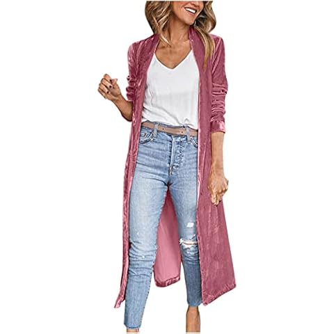 NUSGEAR Cardigan Mujer Terciopelo Cover