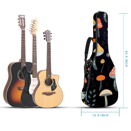 Housse guitare acoustique antichoc et imperméable grand rangement - 5