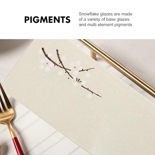 Plato rectangular de cerámica para sushi miniatura 6