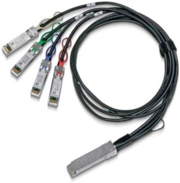 Mellanox LinkX, 100GBase direct attach cable, QSFP28 to SFP28-2 m, hybrid copper/fibre optic