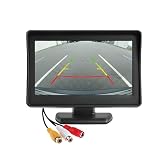 CLICLED Monitor TFT LCD da 4.3" regolabile display per retromarcia auto parcheggio 043 PAL/NTSC