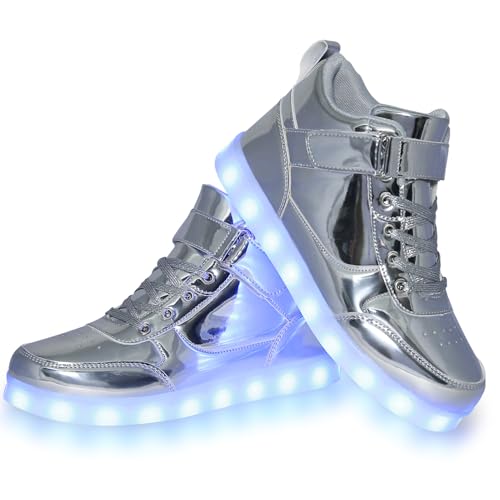 YuanRoad Unisex LED Light Up Shoes with USB Charging Glowing Luminous LED Sneakers2