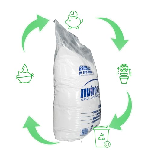 Nviroclean Pó absorvente de derramamentos – Limpador de derramamentos para derramamentos de óleo, an